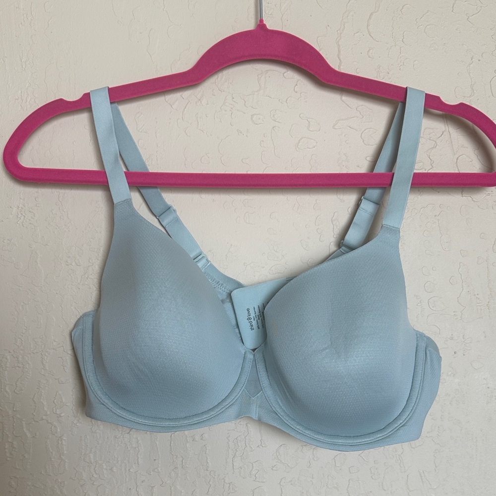 ThirdLove Light Blue Seamless Underwire T-Shirt Bra